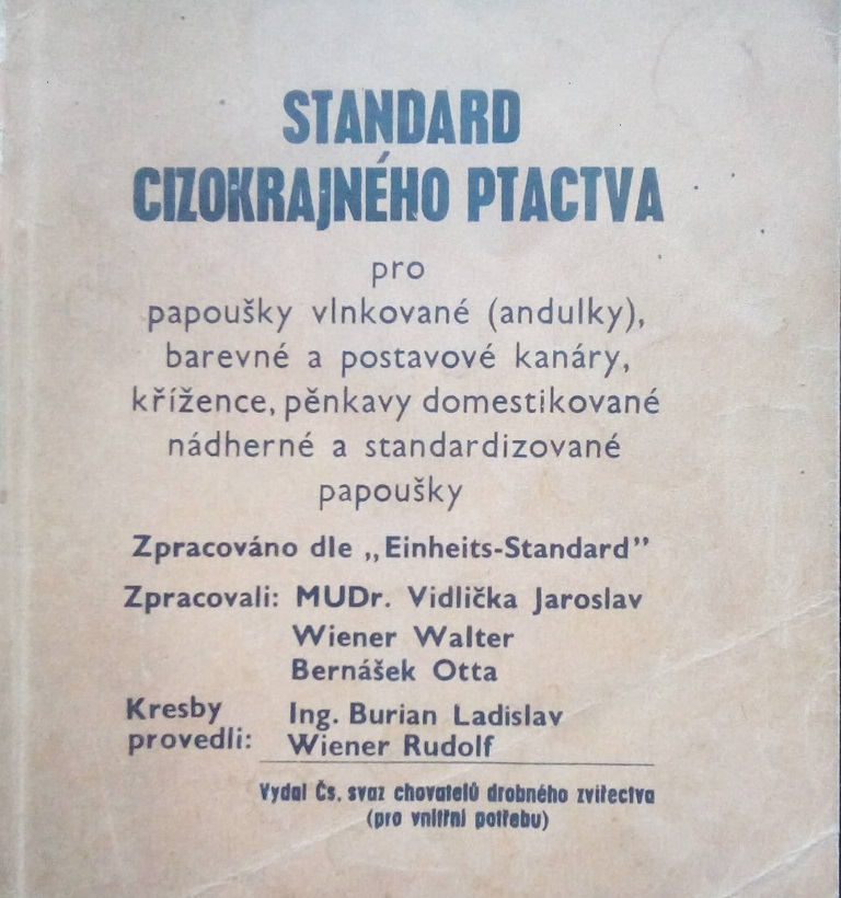 W.Wiener,Bernášek Otta,Vidlička Jaroslav - Standard cizokrajného ptactva